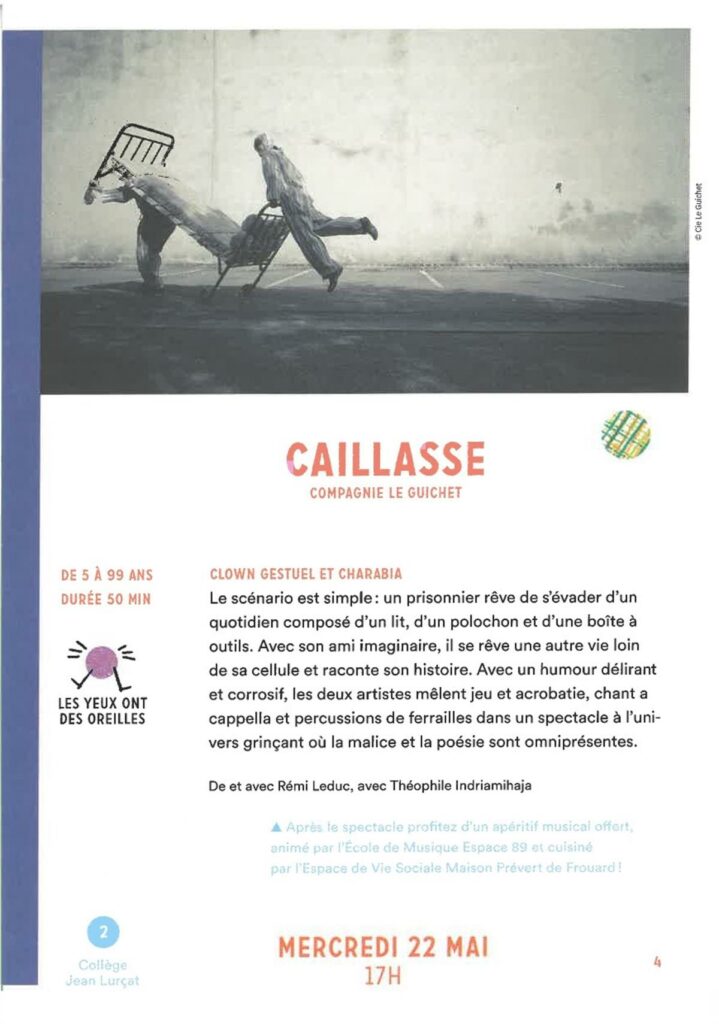 SPECTACLE – CAILLASSE